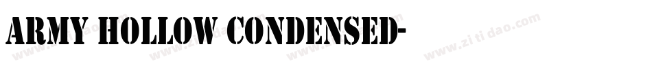 Army Hollow Condensed字体转换